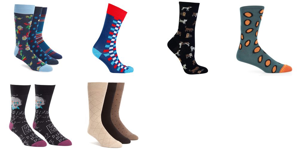 patterned socks for men